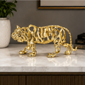 Gold Metal Tiger Figurine Home Decor Accent (YM2265)