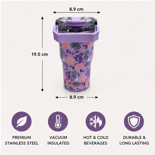 Insulated Tumbler Purple 600ML (YM1621)