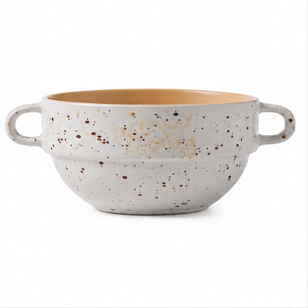Mixed Design Ceramic Soup Mug for Drinkware Collection (YM2852)