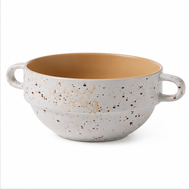 Mixed Design Ceramic Soup Mug for Drinkware Collection (YM2852)