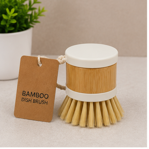 White Bathroom Cleaning Brush for Tiles, Sinks, Corners & Daily Cleaning Use (YM570)