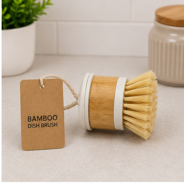 White Bathroom Cleaning Brush for Tiles, Sinks, Corners & Daily Cleaning Use (YM570)