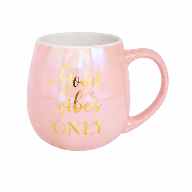 Pink Ceramic Tea Coffee Mug for Drinkware Collection (YM2840)