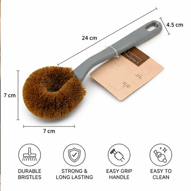 Flexible Long Handle Toilet Cleaning Brush for Bathroom Use (YM573)