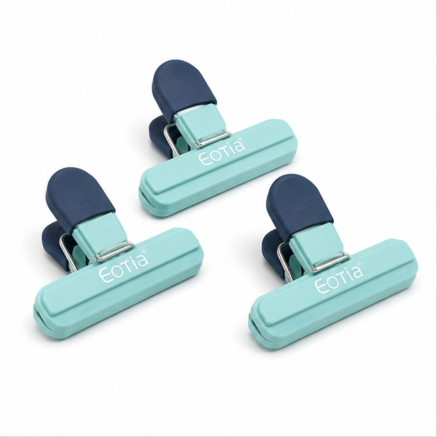 Blue Bag Sealing Clips Set of 3 for Kitchen (YM2030)