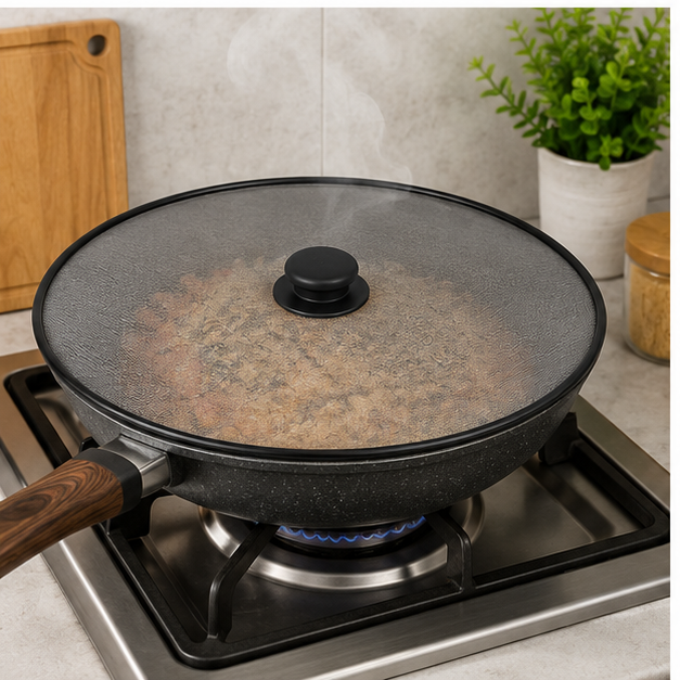 29cm Stainless Steel Mesh Splatter Lid (YM2012)