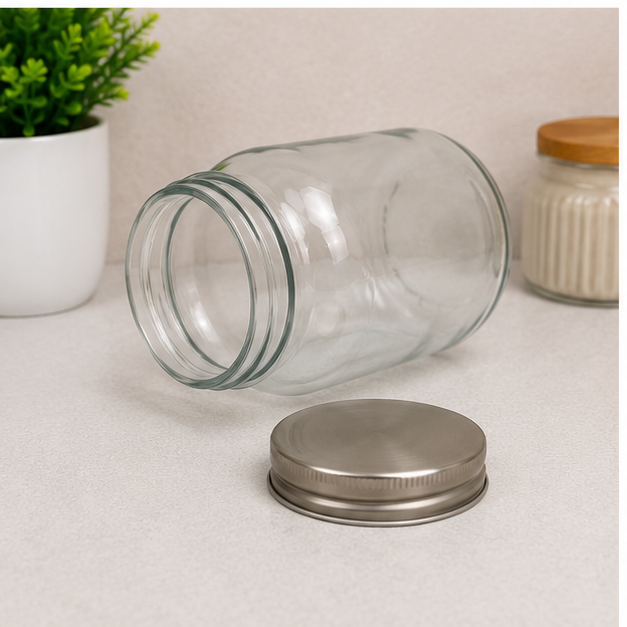 Transparent Mason Jar 1000ML Glass Storage Container (YM2019)