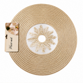 Gold Round Table Mat Set of 6 for Dining Table Styling (YM2662)