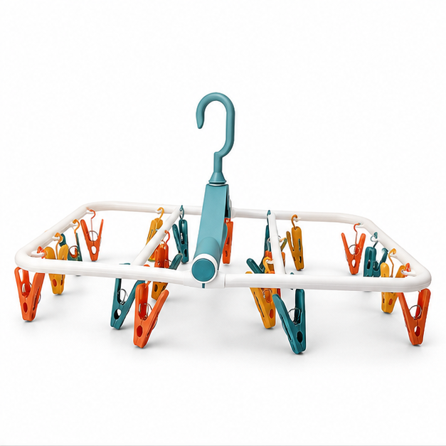Multi-Color Plastic Clip Hanger Rack (YM403)
