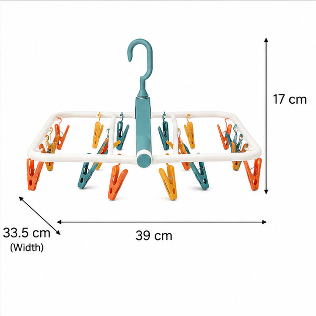 Multi-Color Plastic Clip Hanger Rack (YM403)