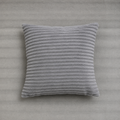 Grey Ribbed Decorative Cushion(YM1864)