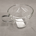 White Glass Tea Cup with Handle(YM1689)