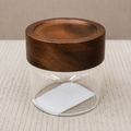 Glass Storage Jar with Wooden Lid(YM1706)