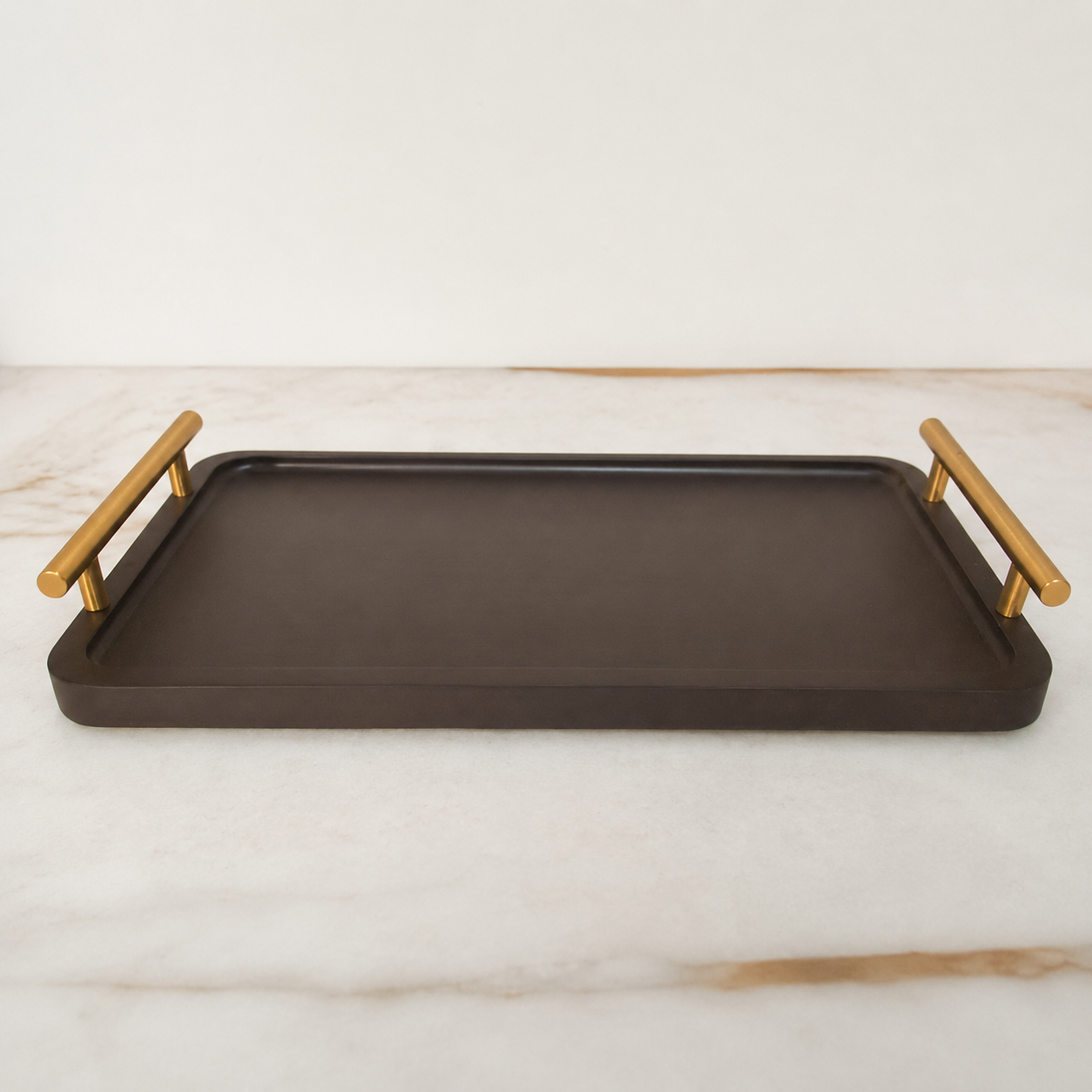 Wooden Serving Tray with Side Handles(YM2381)
