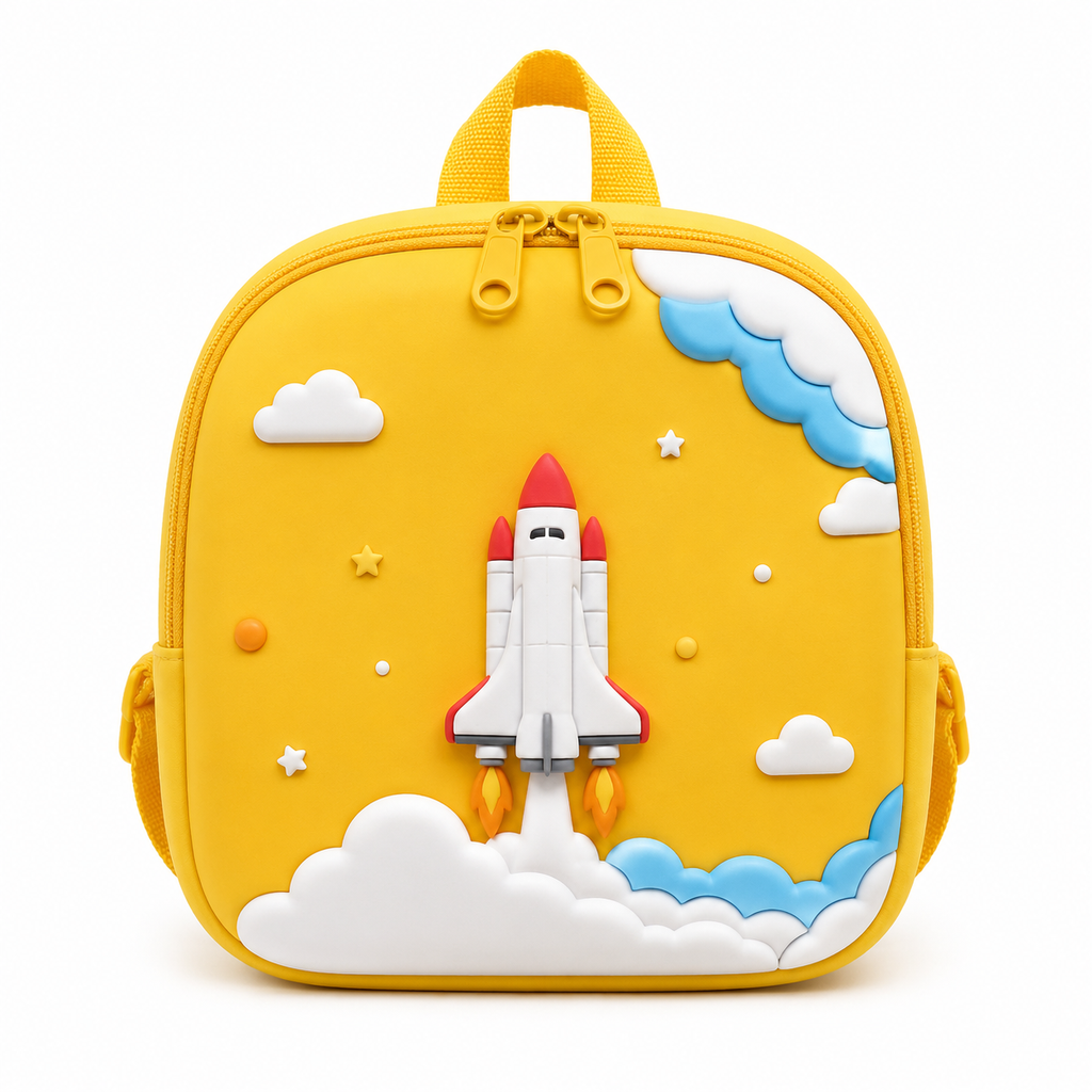 Rocket Theme Yellow Kids Mini Backpack(YM1175)