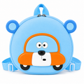 Cute Sky Blue Cartoon Bear Car Kids Mini Backpack(YM1173)