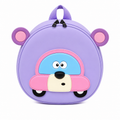 Cute Purple Cartoon Bear Car Kids Mini Backpack(YM1173)