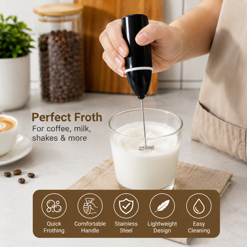 Stainless Steel Handheld Milk Frother Whisk(YM2033)
