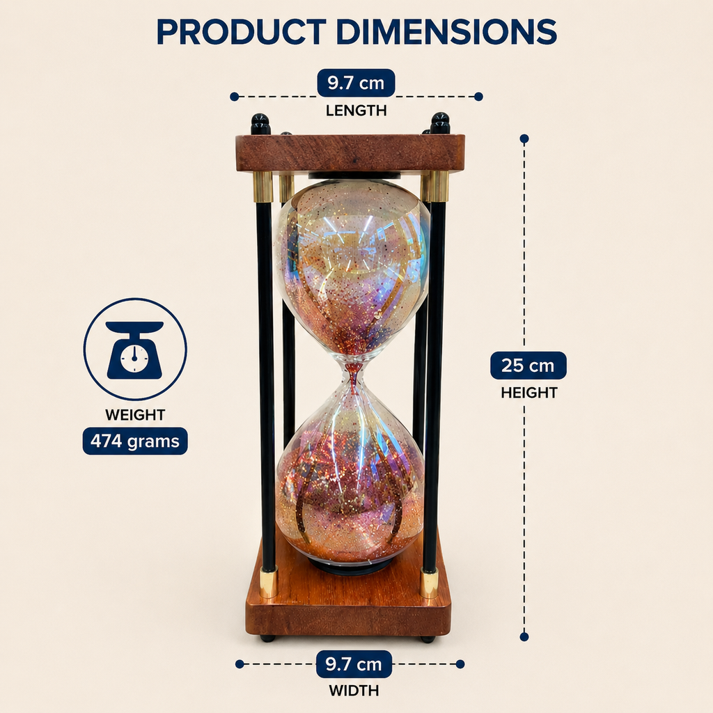 Decorative Glitter Hourglass Timer (YM2311)