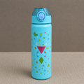 Kids Lightweight Sports Water Bottle with Flip Lid - Sky Blue (YM633)