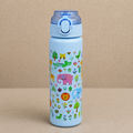 Kids Lightweight Sports Water Bottle with Flip Lid - Blue (YM633)