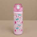 Kids Lightweight Sports Water Bottle with Flip Lid - Pink (YM633)