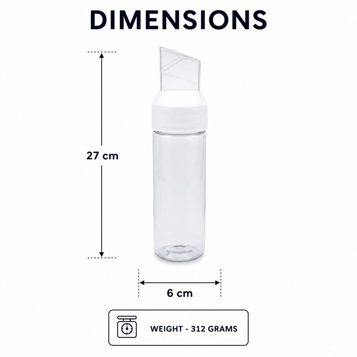 510ml White Glass Oil Dispenser Bottle (YM2753)