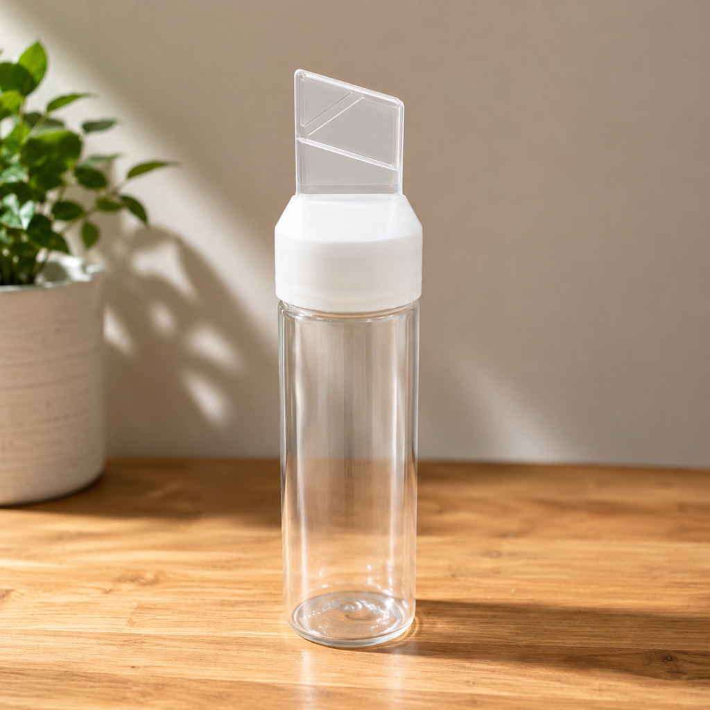 510ml White Glass Oil Dispenser Bottle (YM2753)