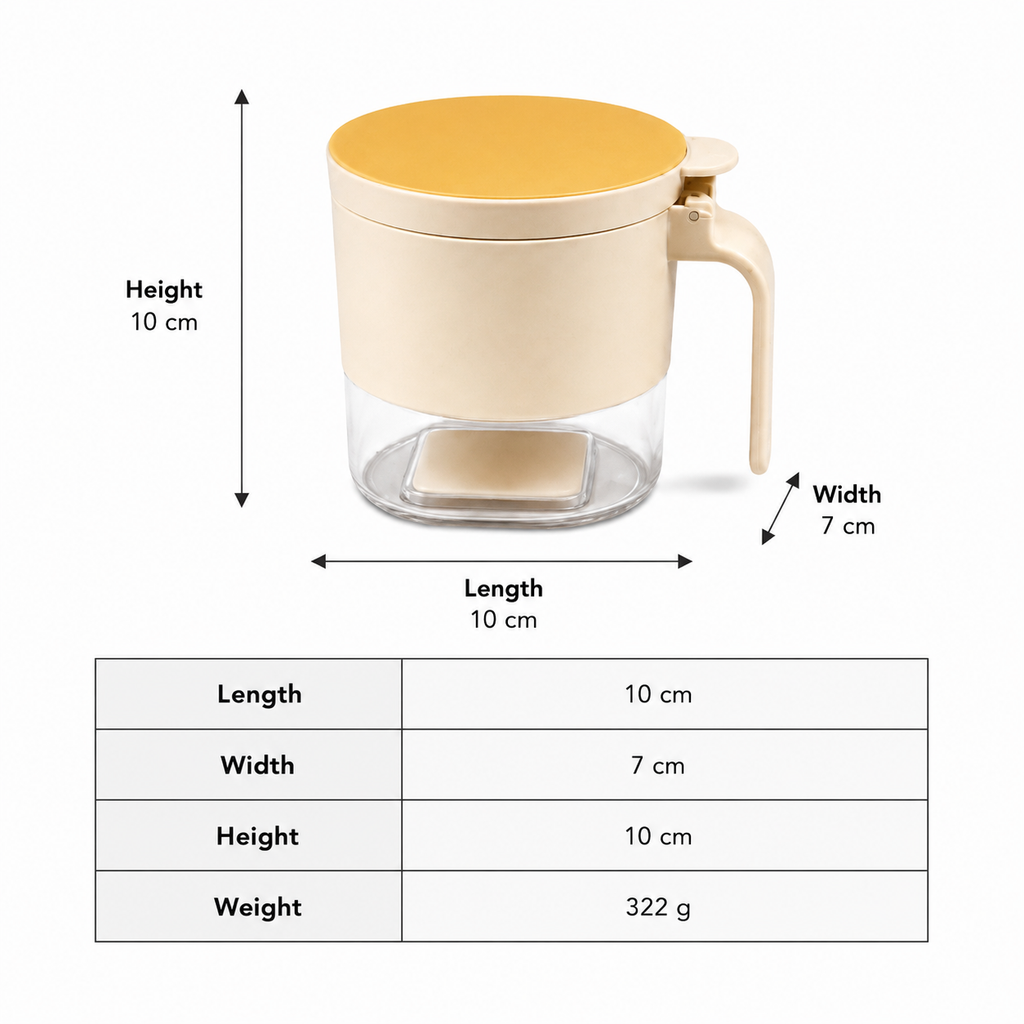 Multipurpose Storage Mug with Lid(YM1266)