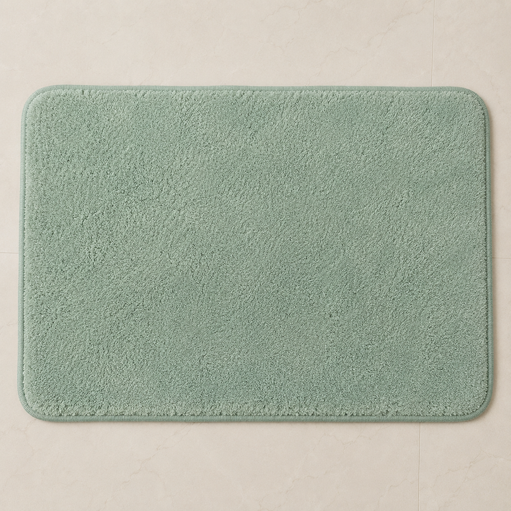 Green Faux Fur Floor Mat (YM2671)