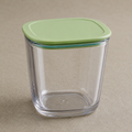 Square Airtight Food Storage Container with Green Lid (YM2136)