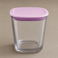 Square Airtight Food Storage Container with Pink Lid (YM2136)