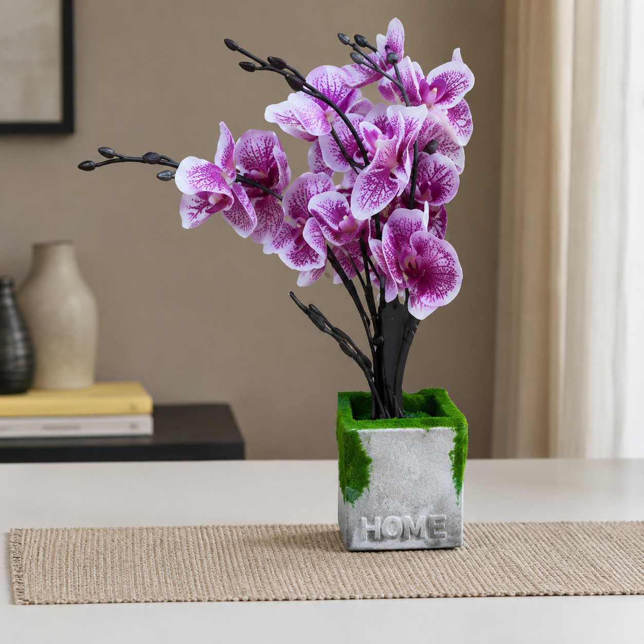 Artificial Purple Plant in Decorative Pot (YM1007)