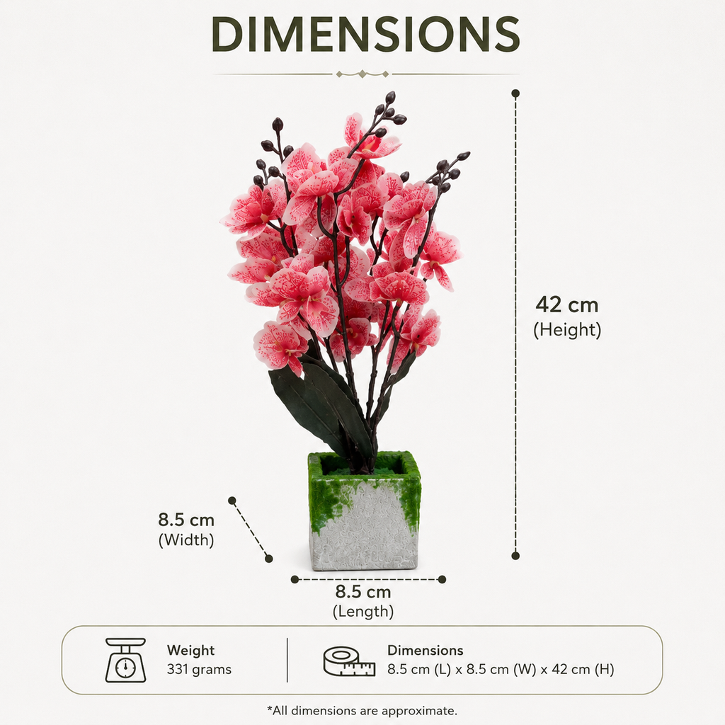 Artificial Red Plant in Decorative Pot (YM1007)