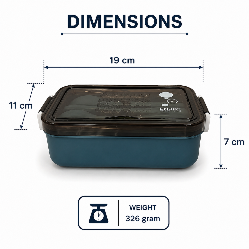 Blue Kids Lunch Box for School and Travel (YM691)