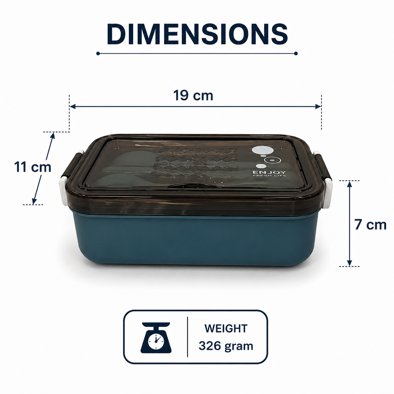 Blue Kids Lunch Box for School and Travel (YM691)