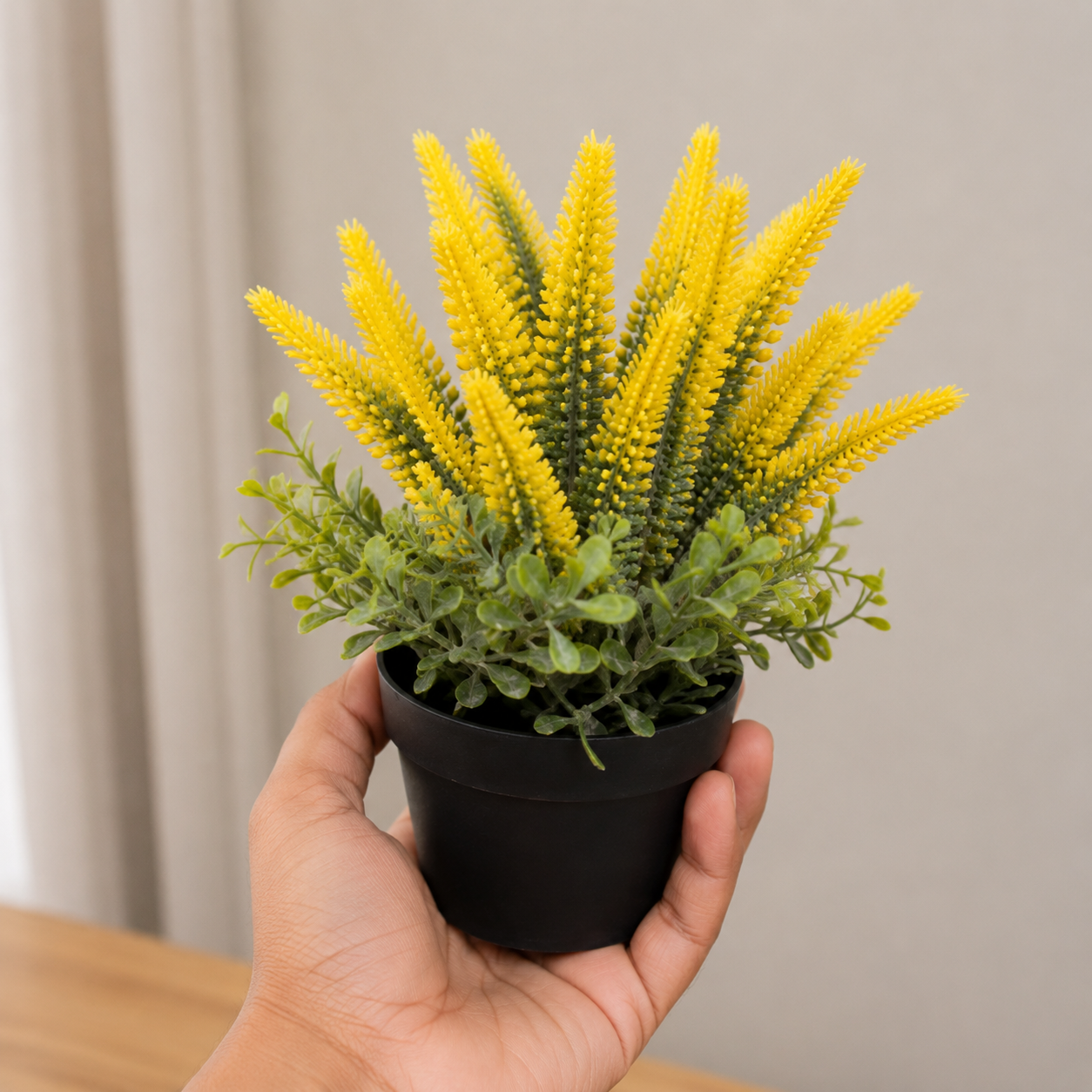 Artificial Yellow Flower Plant in Pot (YM1004)