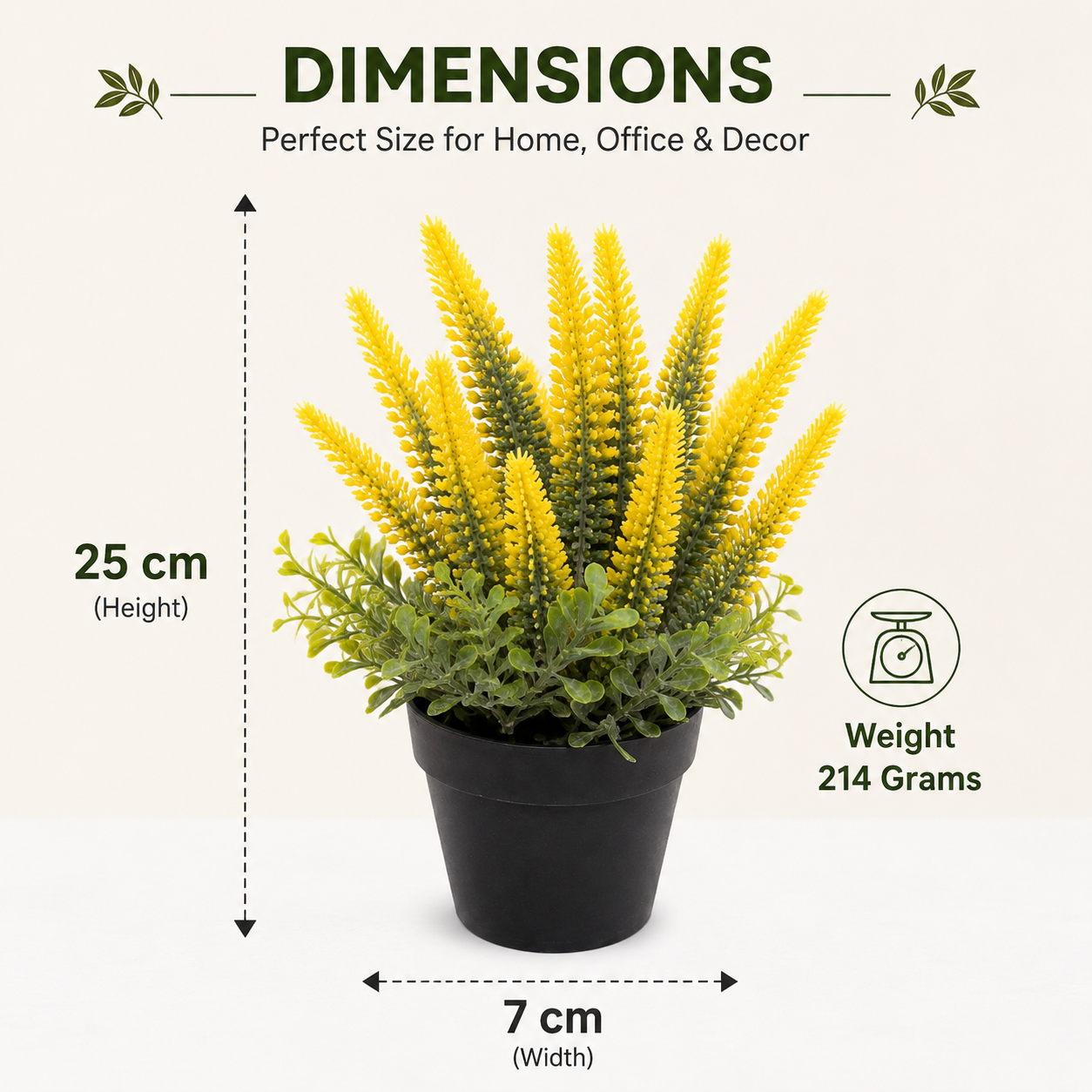 Artificial Yellow Flower Plant in Pot (YM1004)