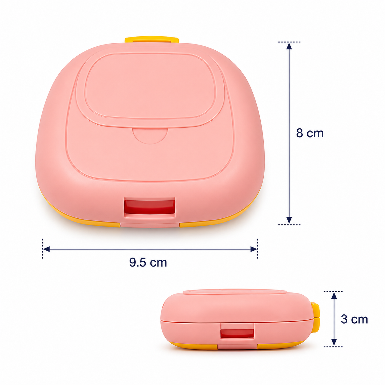 Portable Weekly Pill Organizer Box - Pink(YM2139)