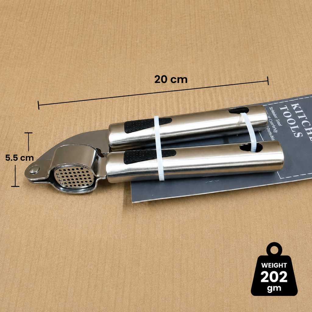 Stainless Steel Garlic Press & Crusher Tool(YM181)