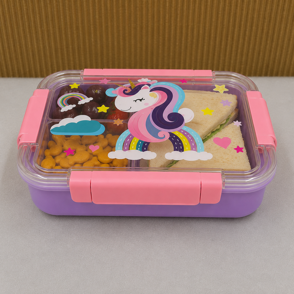 Kids Purple Stainless Steel Lunch Box 710ml (YM2493)