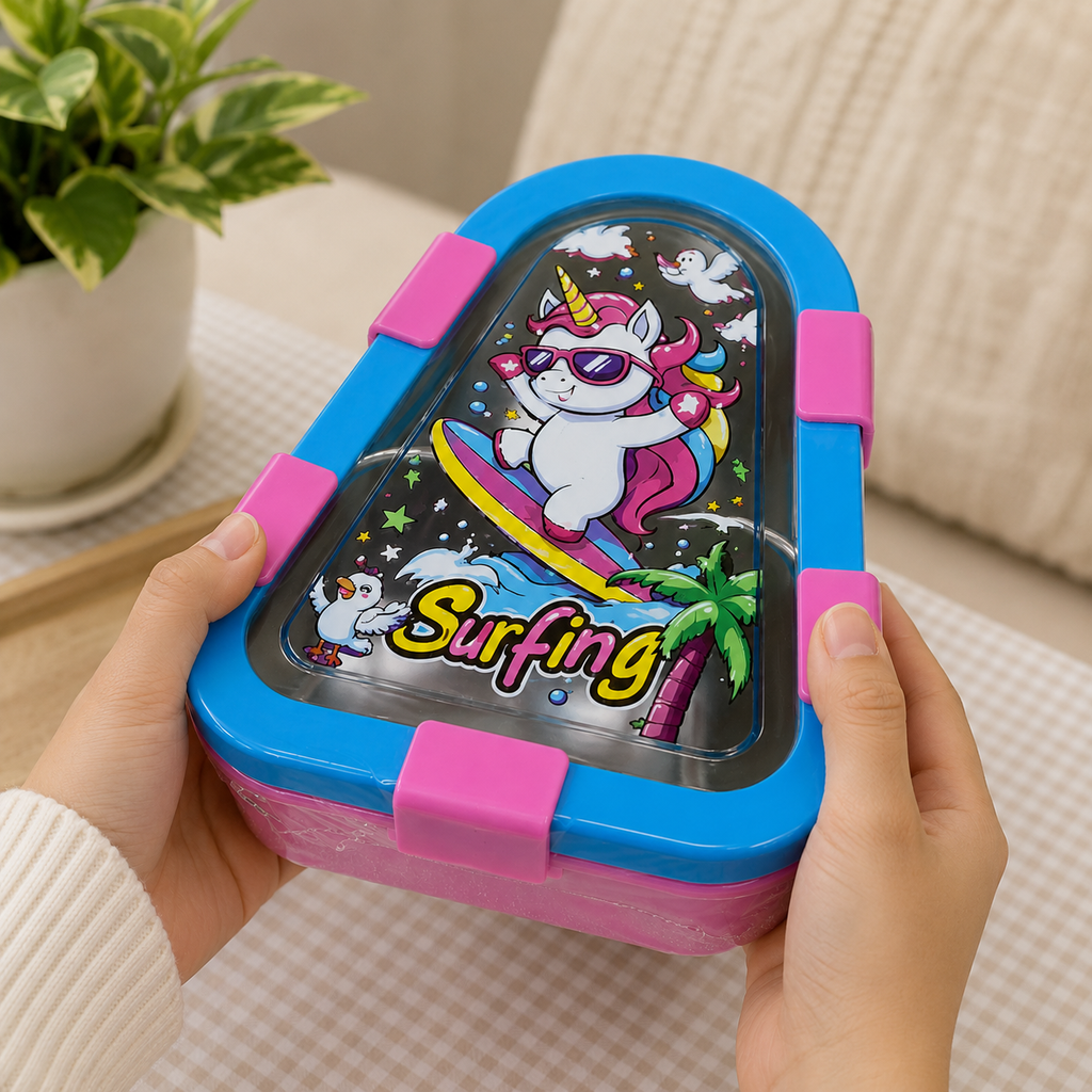 Kids Unicorn Surfing Lunch Box (YM2485)