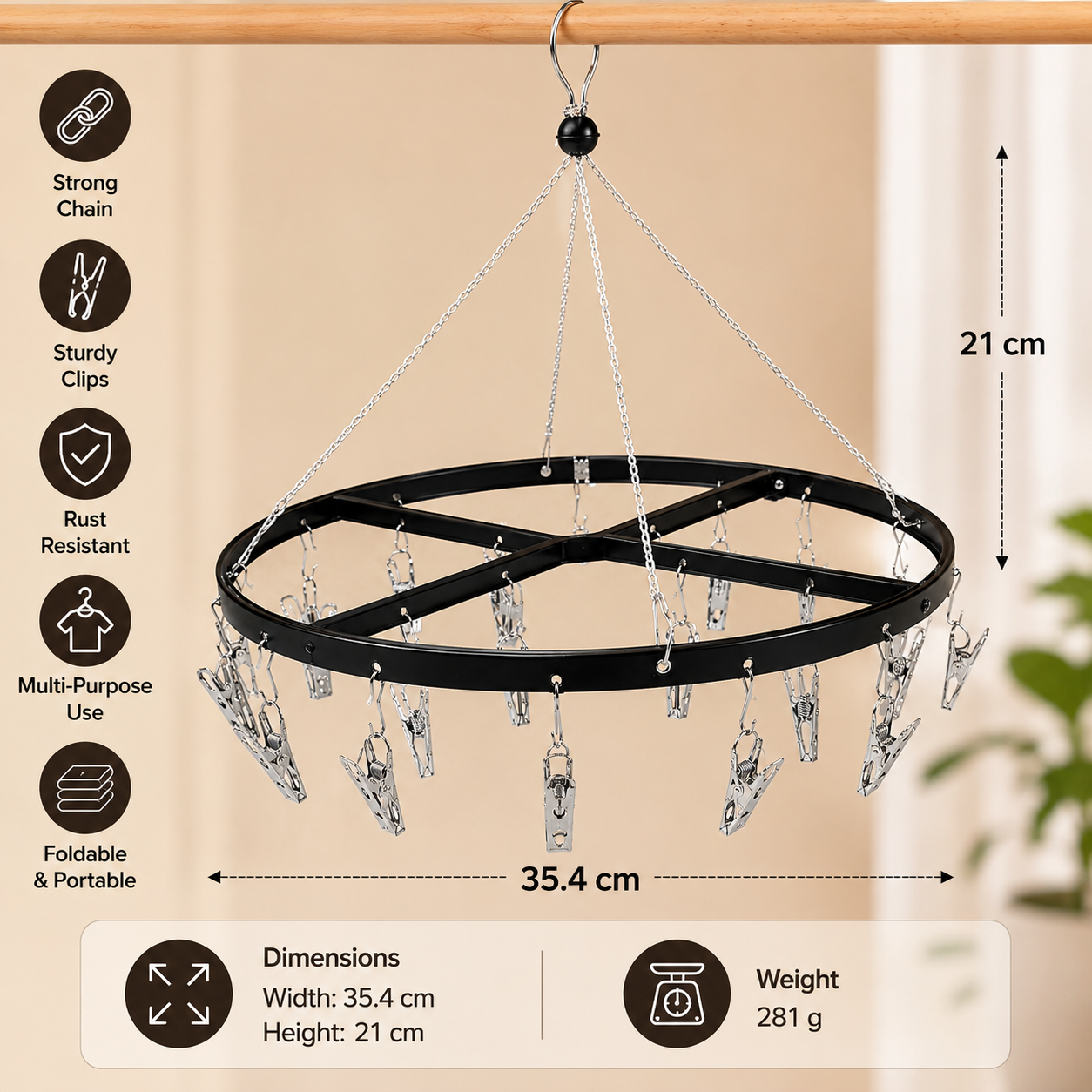 Round Stainless Steel Hanging Bathroom Storage Organizer(YM407)