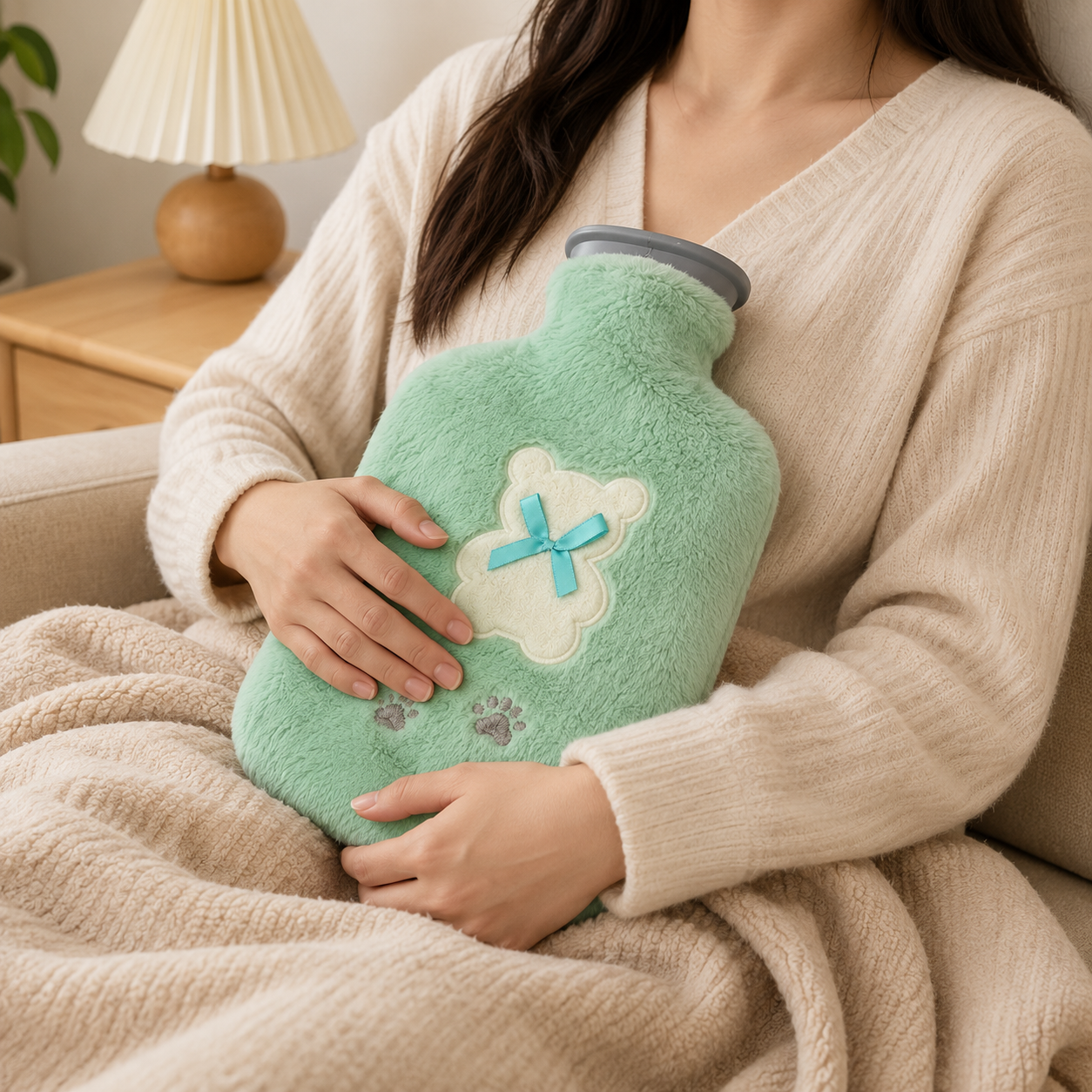 Soft Hot Water Bag - Green (YM905)