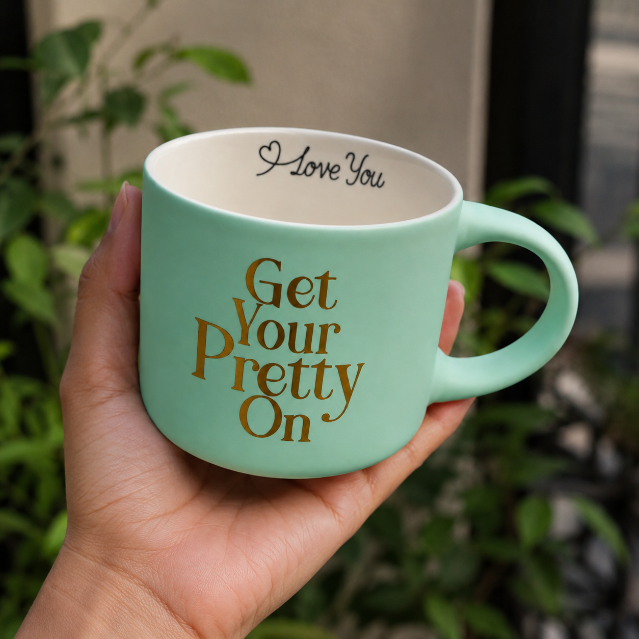 Mint Green Ceramic Coffee Mug (YM2830)