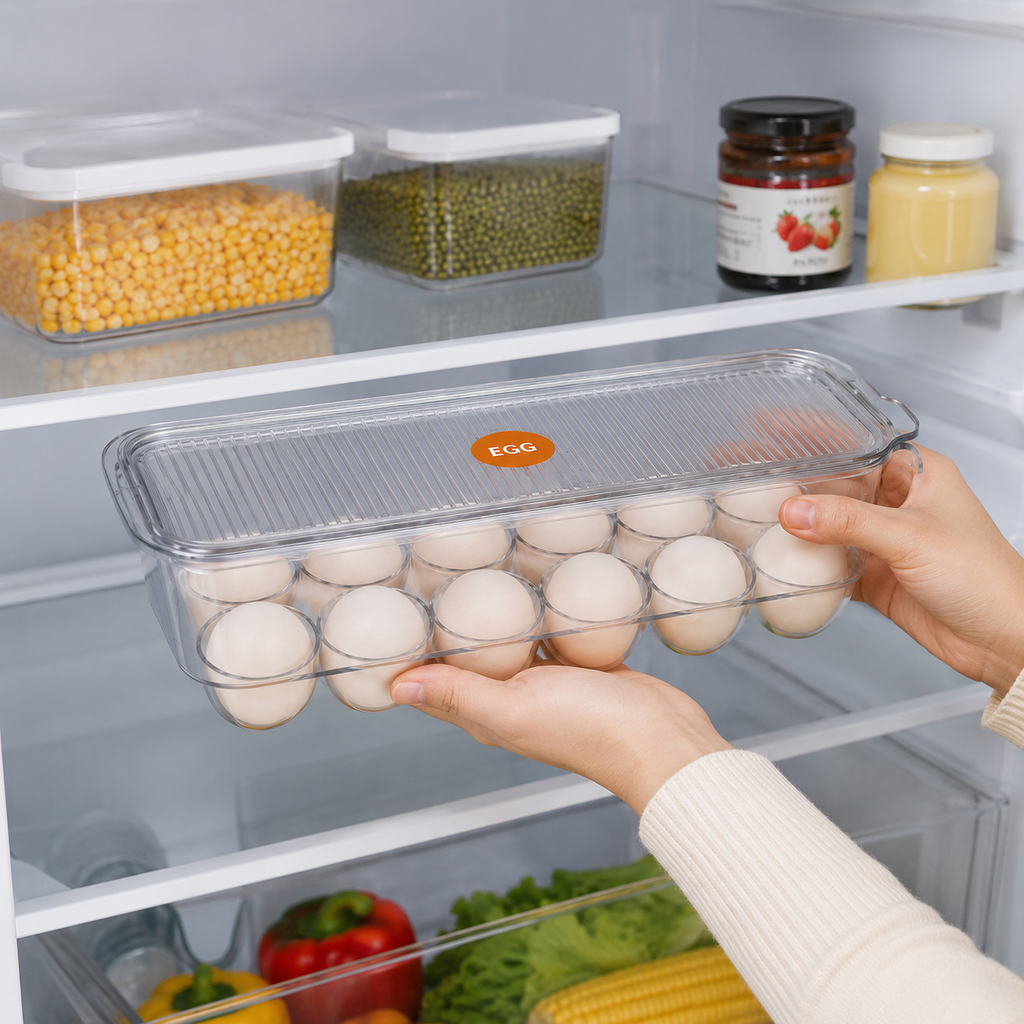 Transparent Refrigerator Egg Storage Container(YM2720)