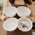 White Drain Basket Set of 4 (YM552)