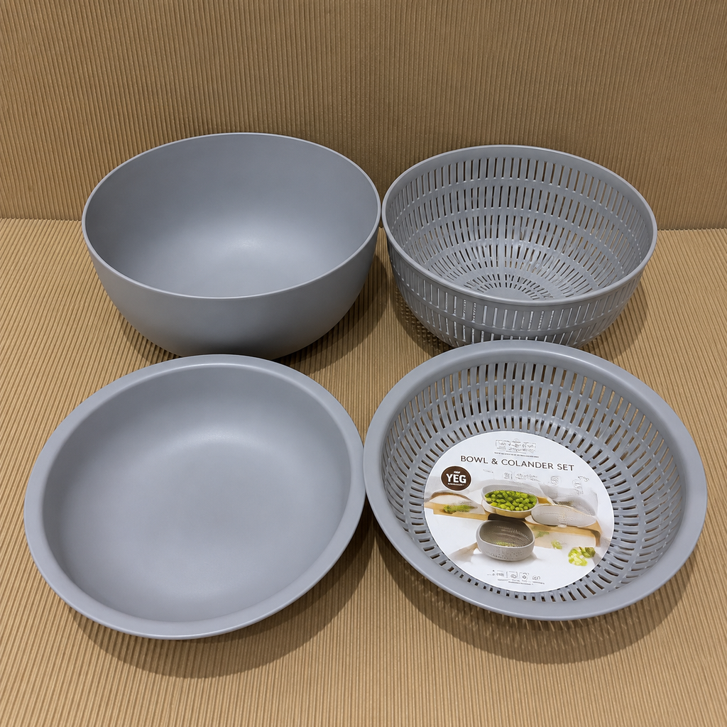 Grey Drain Basket Set of 4 (YM552)