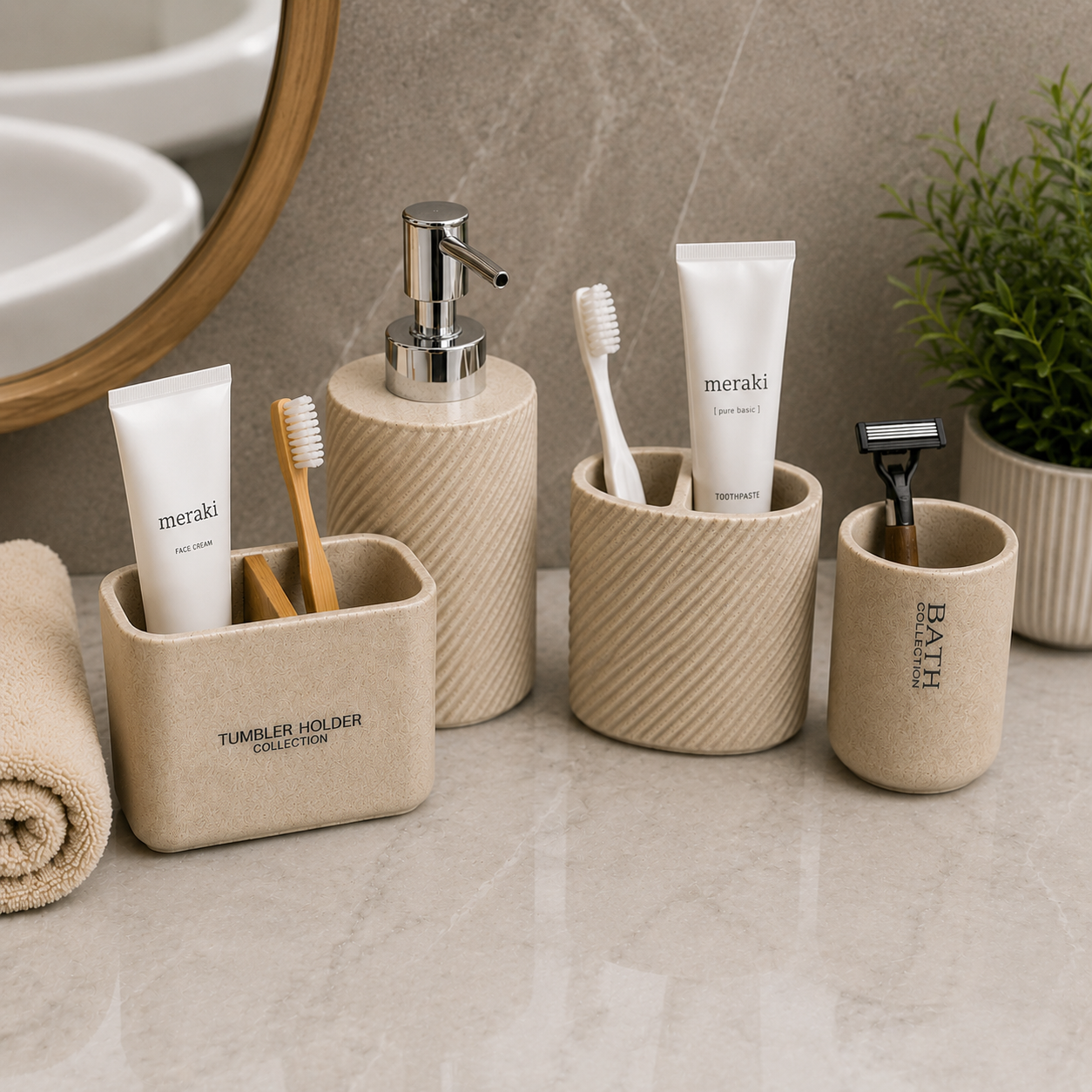 Premium Bathroom Accessories Set (YM008)