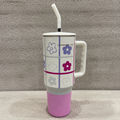 Insulated Tumbler with Handle and Straw (YM2621)